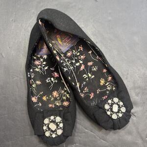Rock & Candy VTG Y2K Flats Floral Cottagecore Boho Glam - Grunge 9‎